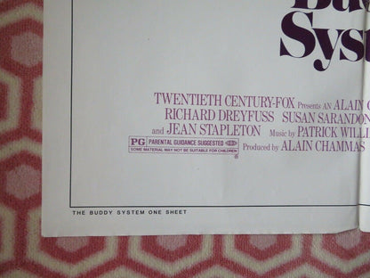 THE BUDDY SYSTEM US ONE SHEET POSTER RICHARD DREYFUSS SUSAN SARANSDON Movie posters