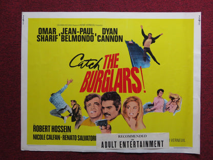 THE BURGLARS! US HALF SHEET (22"x 28") POSTER OMAR SHARIF DYAN CANNON 1972 Rendezvous Cinema Movie posters