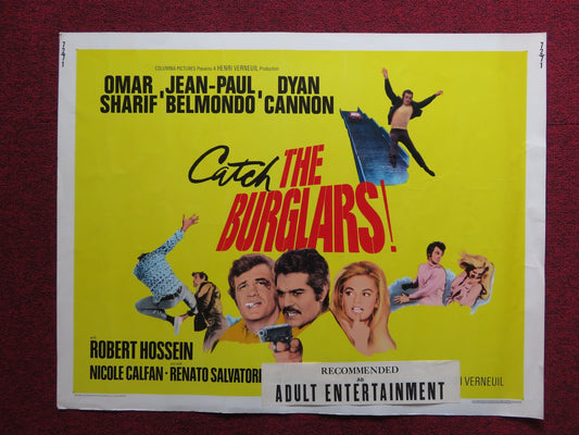 THE BURGLARS! US HALF SHEET (22"x 28") POSTER OMAR SHARIF DYAN CANNON 1972 Rendezvous Cinema Movie posters