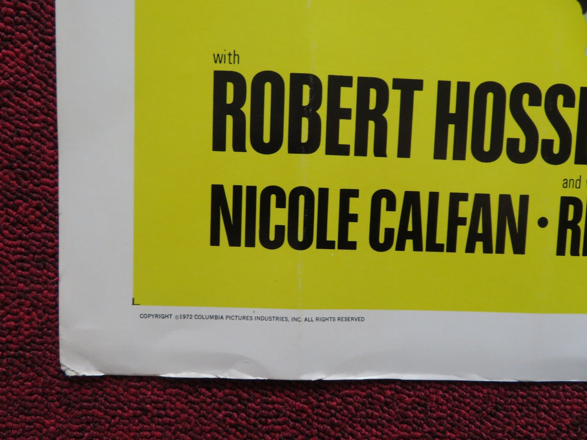 THE BURGLARS! US HALF SHEET (22"x 28") POSTER OMAR SHARIF DYAN CANNON 1972 Rendezvous Cinema Movie posters