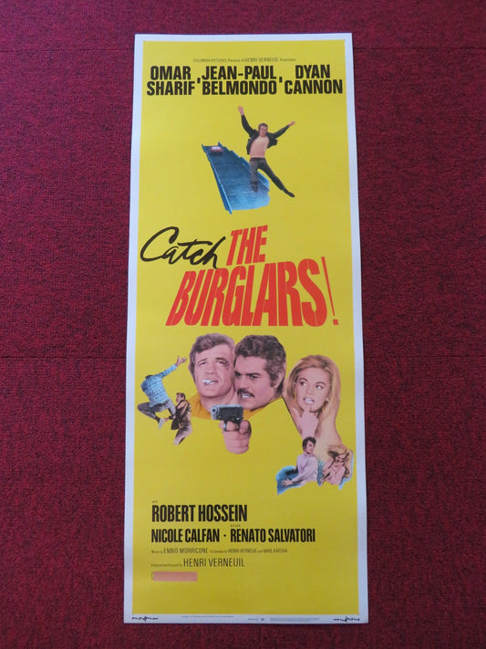 THE BURGLARS US INSERT (14"x 36") POSTER OMAR SHARIF DYAN CANNON 1972 Rendezvous Cinema Movie posters