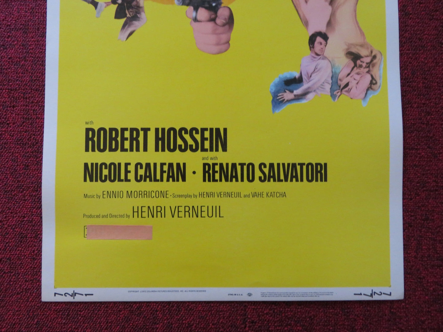 THE BURGLARS US INSERT (14"x 36") POSTER OMAR SHARIF DYAN CANNON 1972 Rendezvous Cinema Movie posters