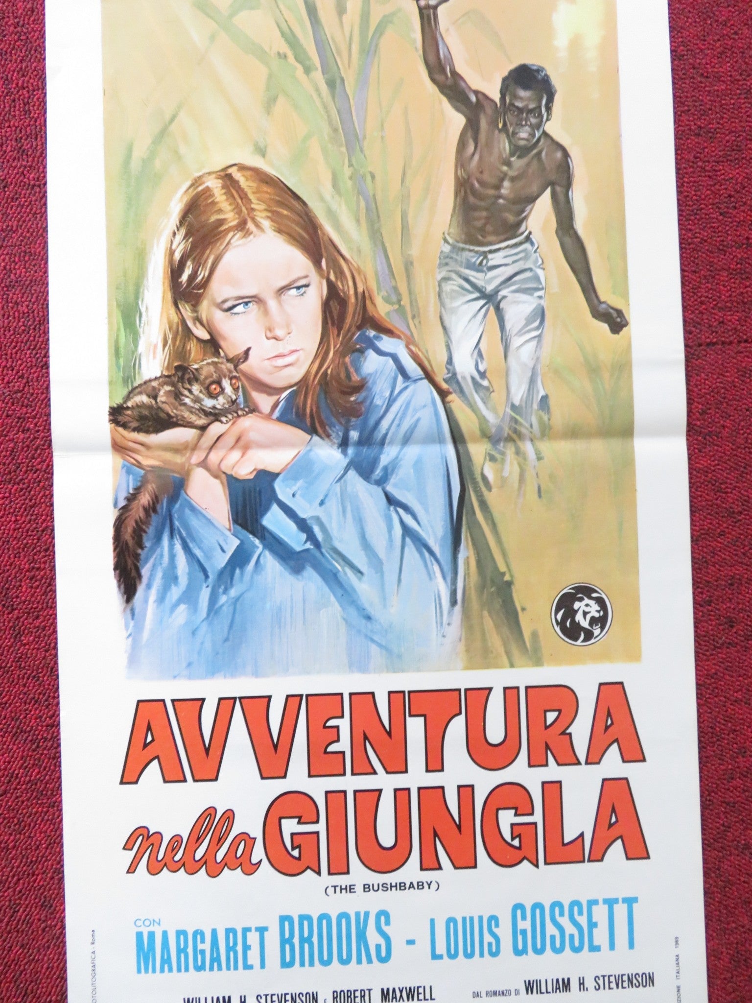 THE BUSHBABY ITALIAN LOCANDINA POSTER MARGARET BROOKS LOUIS GOSSETT 1969 Rendezvous Cinema Movie posters