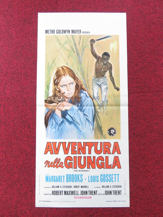 THE BUSHBABY ITALIAN LOCANDINA POSTER MARGARET BROOKS LOUIS GOSSETT 1969 Rendezvous Cinema Movie posters
