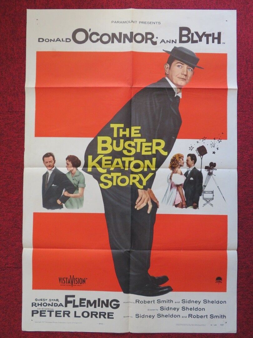 THE BUSTER KEATON STORY FOLDED US ONE SHEET POSTER DONALD O'CONNER 1957 Movie posters