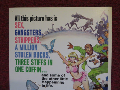 THE BUSY BODY US INSERT (14"x 36") POSTER SID CAESAR ROBERT RYAN 1966 Rendezvous Cinema Movie posters