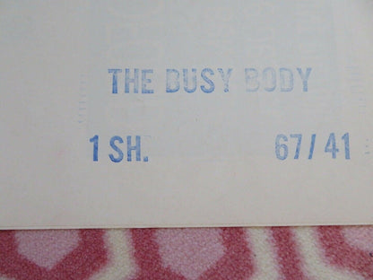 THE BUSY BODY US ONE SHEET POSTER WILLIAM CASTLE 1967 - Rendezvous Cinema
