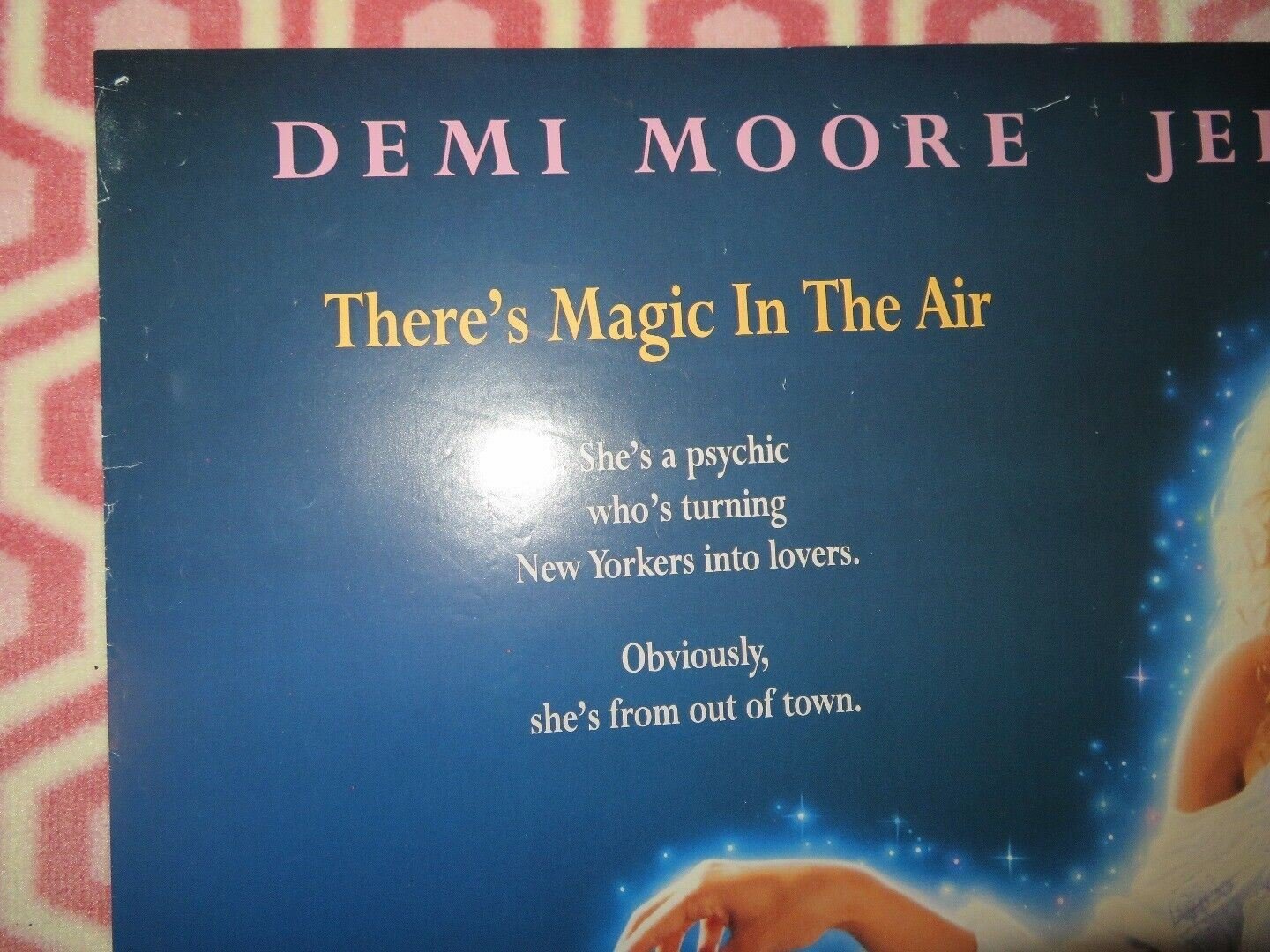 THE BUTCHER'S WIFE US ONE SHEET ROLLED POSTER DEMI MOORE JEFF DANIELS 1991 Movie posters