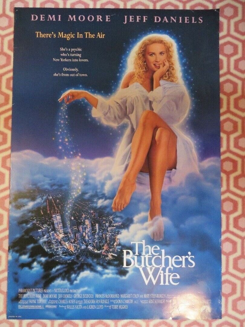 THE BUTCHER'S WIFE US ONE SHEET ROLLED POSTER DEMI MOORE JEFF DANIELS 1991 Movie posters