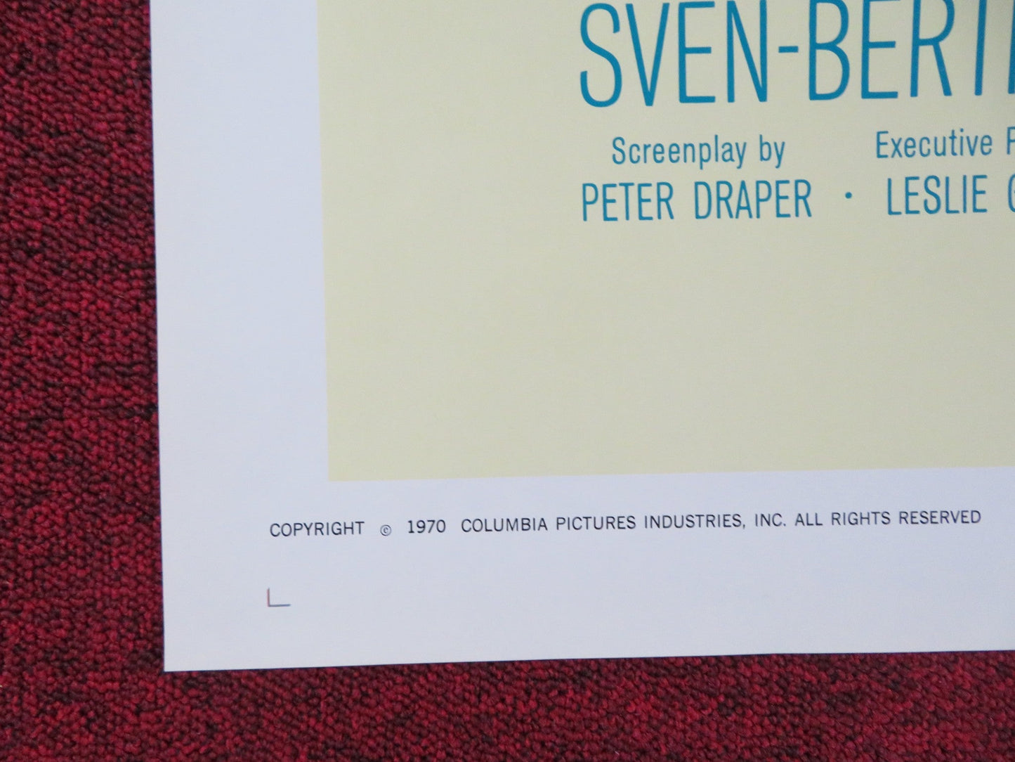 THE BUTTERCUP CHAIN FOLDED US ONE SHEET POSTER HYWEL BENNETT JANE ASHER 1970 Rendezvous Cinema Movie posters