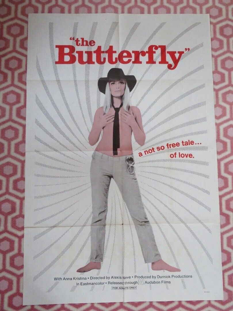 THE BUTTERFLY FOLDED US ONE SHEET POSTER ANNA KRISTINA 1970 Movie posters