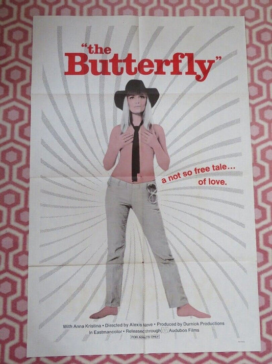THE BUTTERFLY FOLDED US ONE SHEET POSTER ANNA KRISTINA 1970 Movie posters