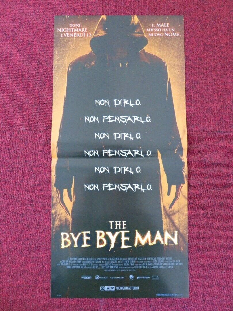 THE BYE BYE MAN ITALIAN LOCANDINA (26.5"x12.5") POSTER DOUGLAS SMITH 2017 Rendezvous Cinema Movie posters