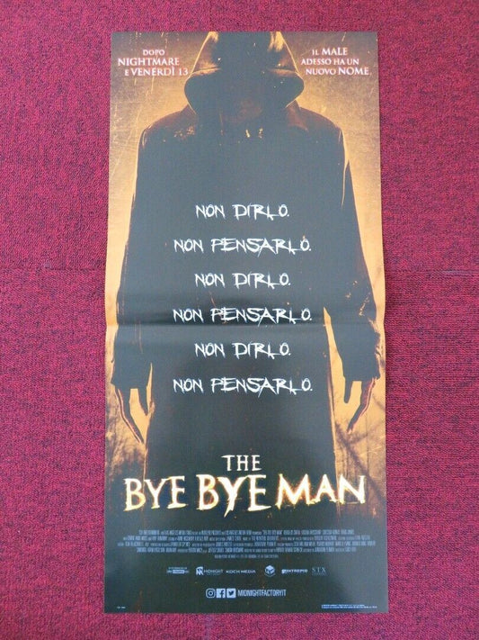 THE BYE BYE MAN ITALIAN LOCANDINA (26.5"x12.5") POSTER DOUGLAS SMITH 2017 Rendezvous Cinema Movie posters