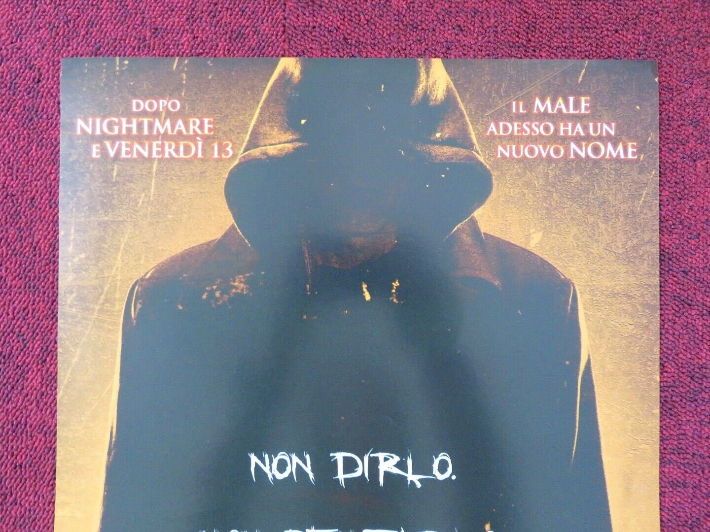 THE BYE BYE MAN ITALIAN LOCANDINA (26.5"x12.5") POSTER DOUGLAS SMITH 2017 Rendezvous Cinema Movie posters