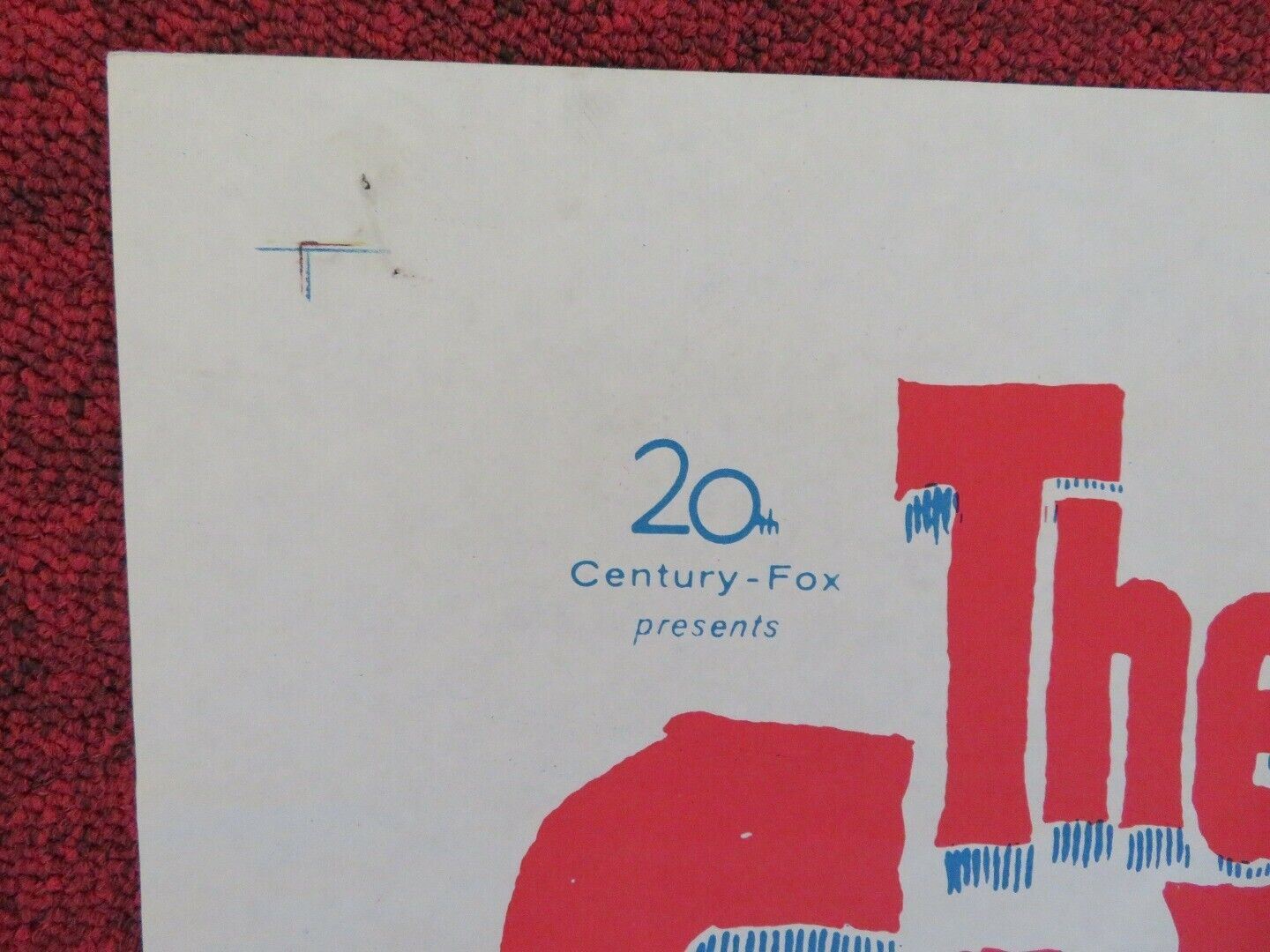 THE CABINET OF CALIGARI FOLDED US ONE SHEET POSTER ROGER KAY 1962 Movie posters