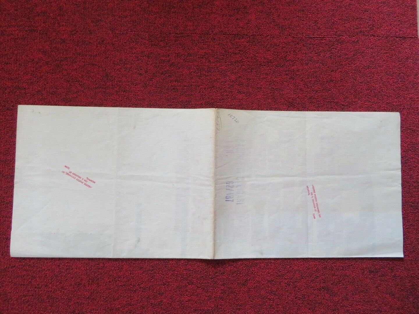 THE CABINET OF CALIGARI FOLDED US ONE SHEET POSTER ROGER KAY 1962 Movie posters