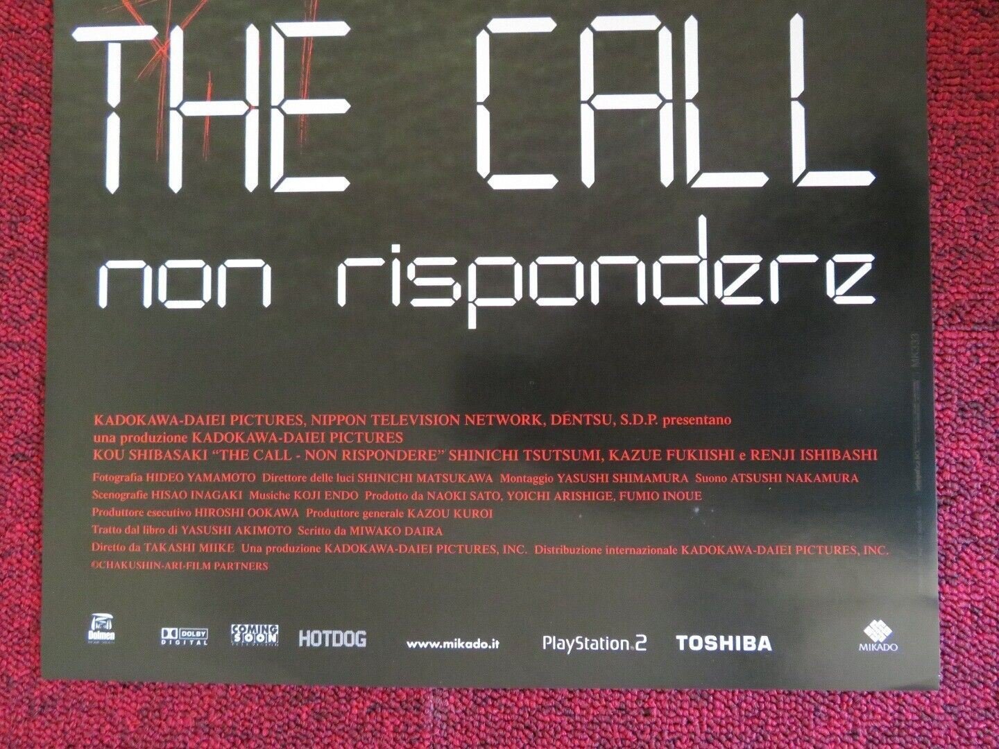 THE CALL / ONE MISSED CALL ITALIAN LOCANDINA (26.5"x11.5") POSTER T MIIKE 2003 - Rendezvous Cinema