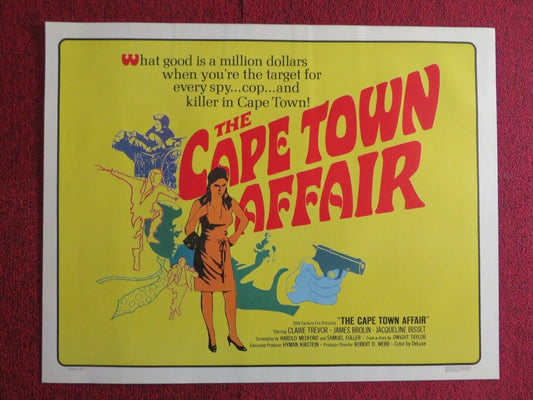 THE CAPE TOWN AFFAIR US HALF SHEET (22"x 28") POSTER CLAIRE TREVOR 1967 Movie posters