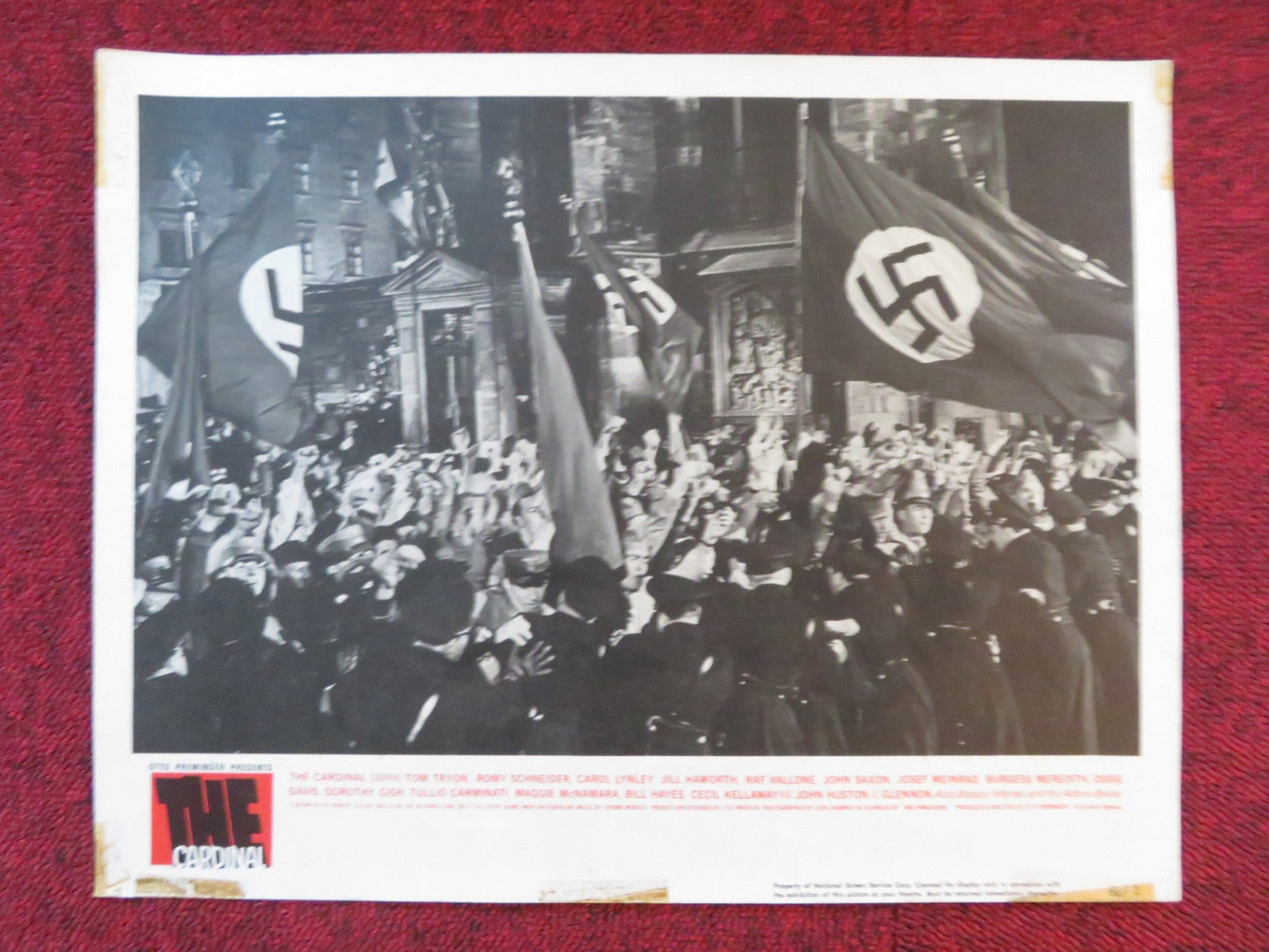 THE CARDINAL US LOBBY CARD FULL SET TOM TRYON CAROL LYNLEY 1963 Rendezvous Cinema Movie posters