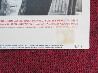 THE CARDINAL US LOBBY CARD FULL SET TOM TRYON CAROL LYNLEY 1963 Rendezvous Cinema Movie posters