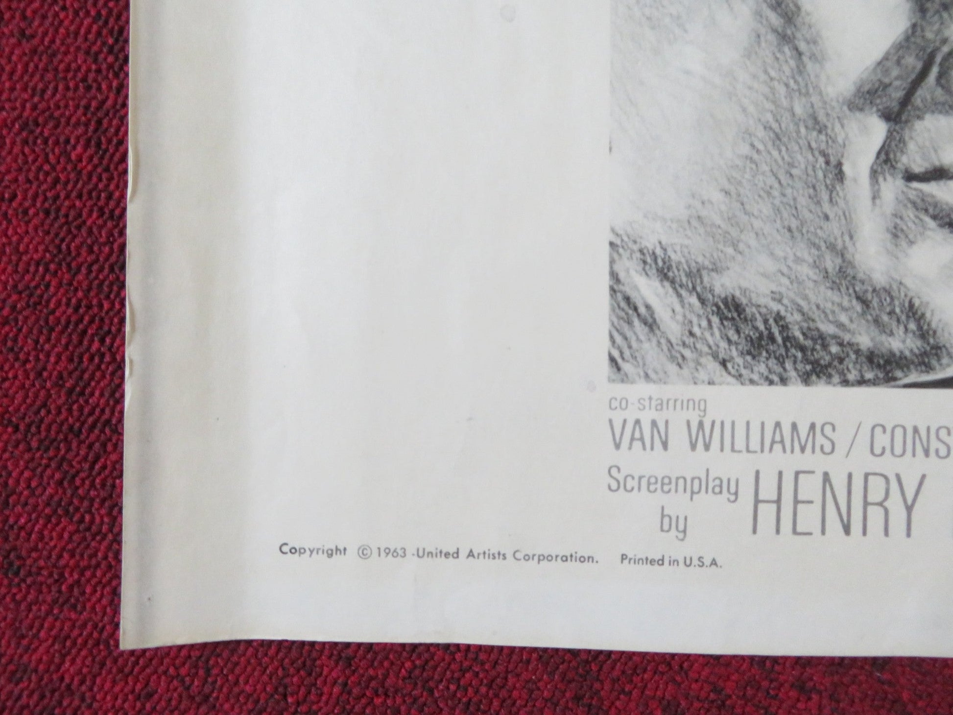 THE CARETAKERS HALF SHEET (22"x 28") POSTER ROBERT STACK POLLY BERGEN 1963 Rendezvous Cinema Movie posters