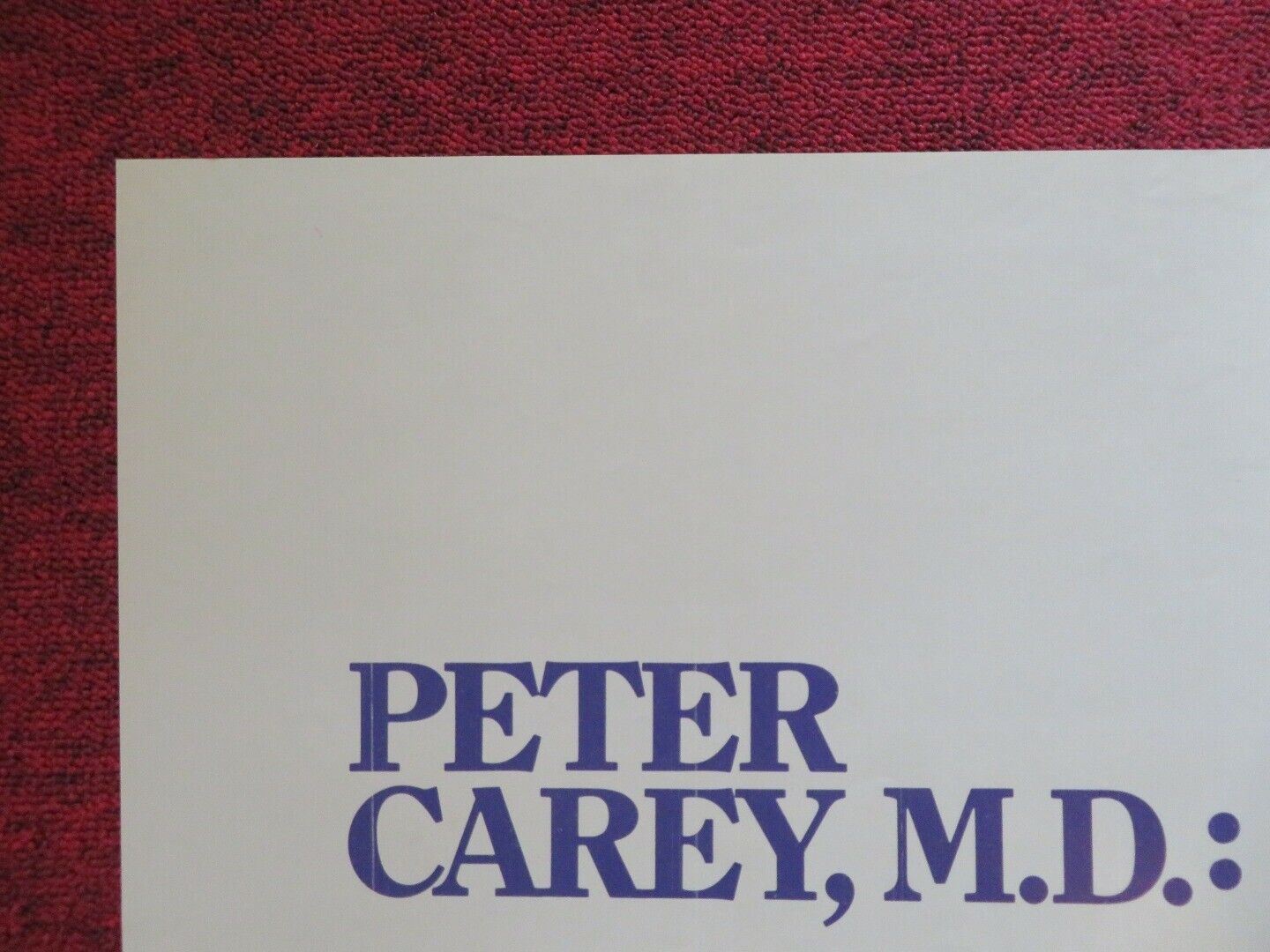 THE CAREY TREATMENT FOLDED US ONE SHEET POSTER JAMES COBURN JENIFFER O'NEILL '72 Movie posters