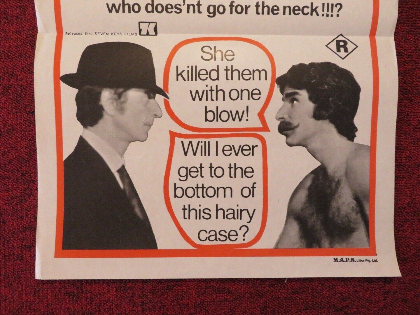 THE CASE OF THE SMILING STIFFS FOLDED AUSTRALIAN DAYBILL POSTER SHEILA STUART Movie posters