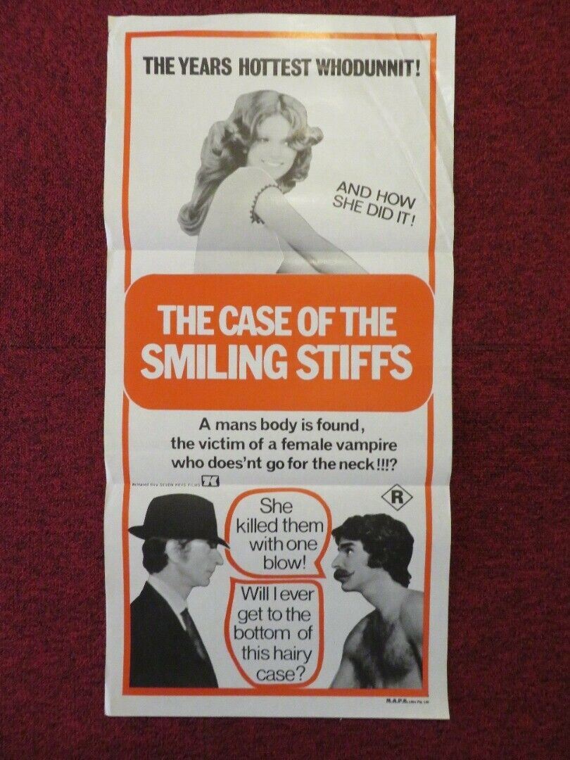 THE CASE OF THE SMILING STIFFS FOLDED AUSTRALIAN DAYBILL POSTER SHEILA STUART Movie posters