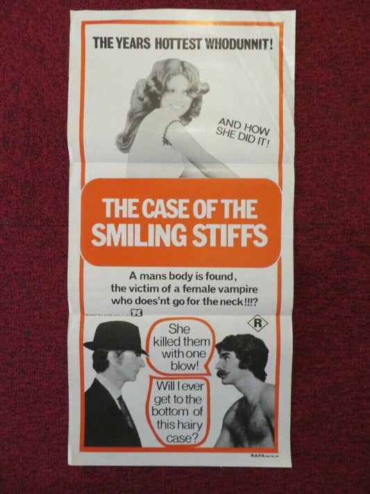 THE CASE OF THE SMILING STIFFS FOLDED AUSTRALIAN DAYBILL POSTER SHEILA STUART Movie posters