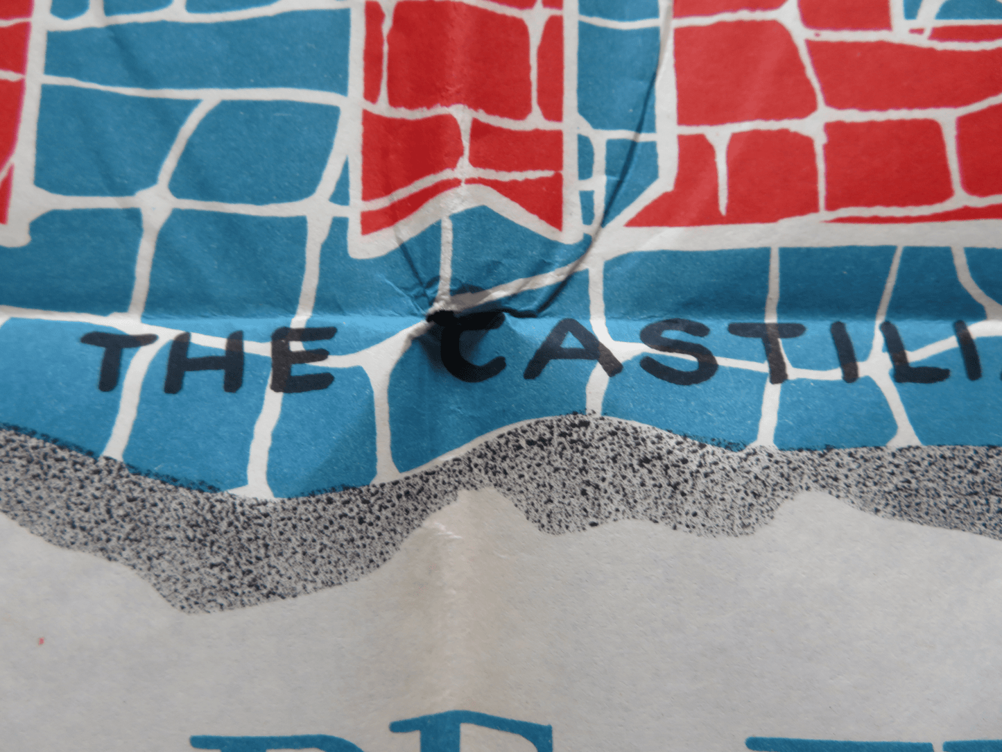 THE CASTILIAN FOLDED ARGENTINA ONE SHEET POSTER FRANKIE AVALON E. SANTONI 1963 Rendezvous Cinema Movie posters