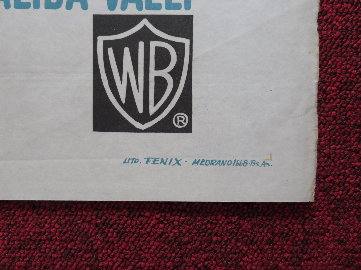 THE CASTILIAN FOLDED ARGENTINA ONE SHEET POSTER FRANKIE AVALON E. SANTONI 1963 Rendezvous Cinema Movie posters