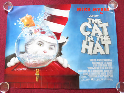 THE CAT IN THE HAT UK QUAD (30"x 40") ROLLED POSTER MIKE MYERS ALEC BALDWIN 2003 Rendezvous Cinema Movie posters