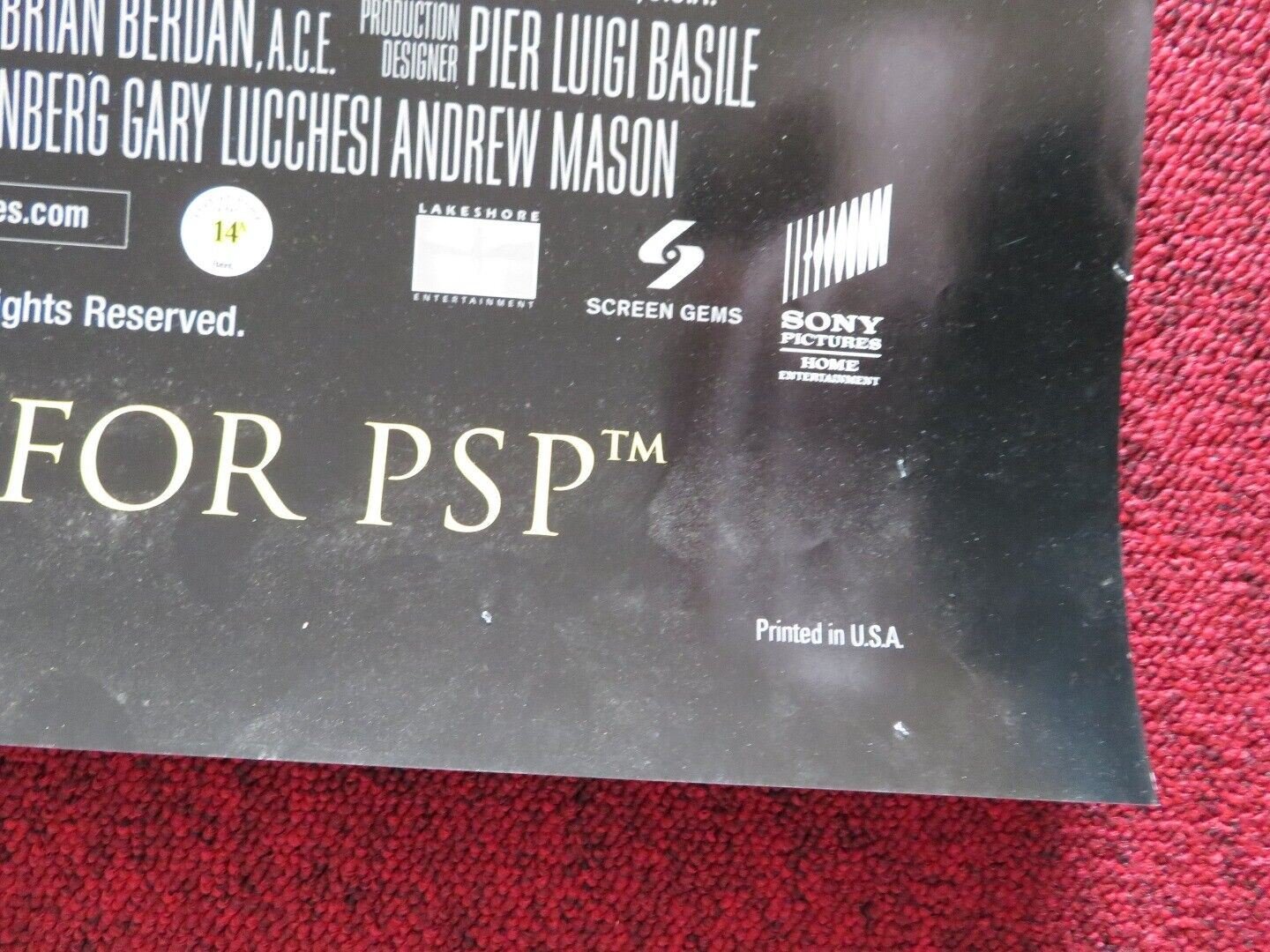 THE CAVE DVD US ONE SHEET POSTER ROLLED COLE HAUSER EDDIE CIBRIAN 2005 Movie posters