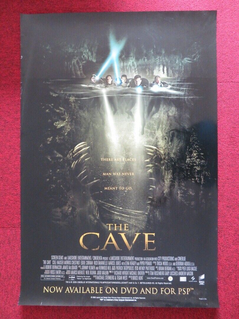 THE CAVE DVD US ONE SHEET POSTER ROLLED COLE HAUSER EDDIE CIBRIAN 2005 Movie posters