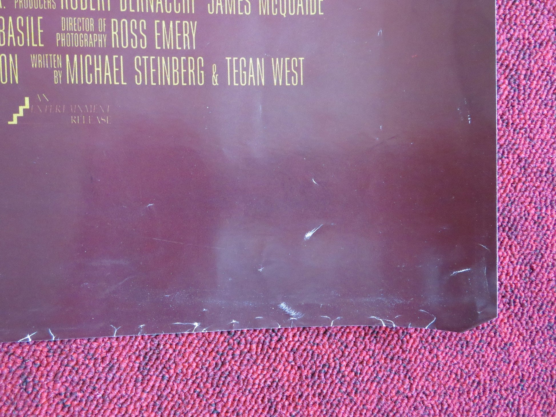 THE CAVE UK QUAD (30"x 40") ROLLED POSTER COLE HAUSER EDDIE CIBRIAN 2005 Rendezvous Cinema Movie posters