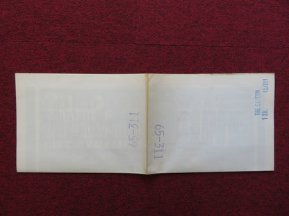 THE CAVERN FOLDED US ONE SHEET POSTER JOHN SAXON ROSANNA SCHIAFFINO 1965 Rendezvous Cinema Movie posters