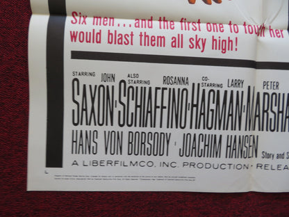 THE CAVERN FOLDED US ONE SHEET POSTER JOHN SAXON ROSANNA SCHIAFFINO 1965 Rendezvous Cinema Movie posters