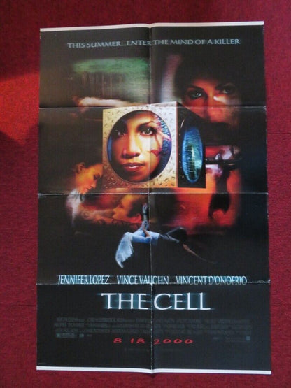 THE CELL FOLDED US ONE SHEET POSTER JENNIFER LOPEZ VINCE VAUGHN 2000 Movie posters