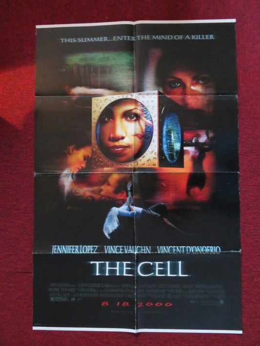 THE CELL FOLDED US ONE SHEET POSTER JENNIFER LOPEZ VINCE VAUGHN 2000 Movie posters