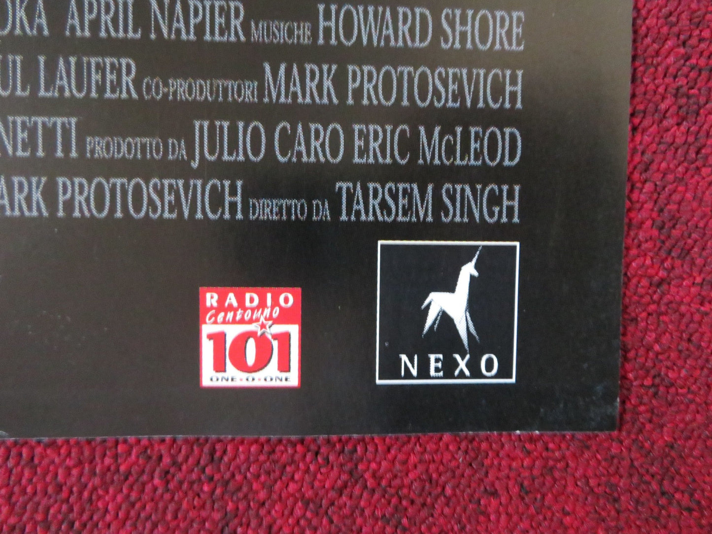 THE CELL ITALIAN FOGLIO POSTER JENNIFER LOPEZ VINCE VAUGHN 2000 Rendezvous Cinema Movie posters