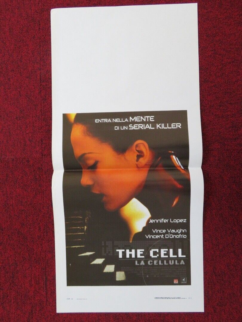THE CELL ITALIAN LOCANDINA (27.5"x13") POSTER JENNIFER LOPEZ VINCE VAUGHN 2000 Movie posters