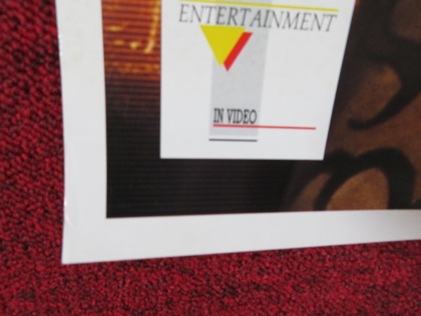 THE CELL VHS VIDEO POSTER ROLLED JENNIFER LOPEZ VINCE VAUGHN 2000 Rendezvous Cinema Movie posters