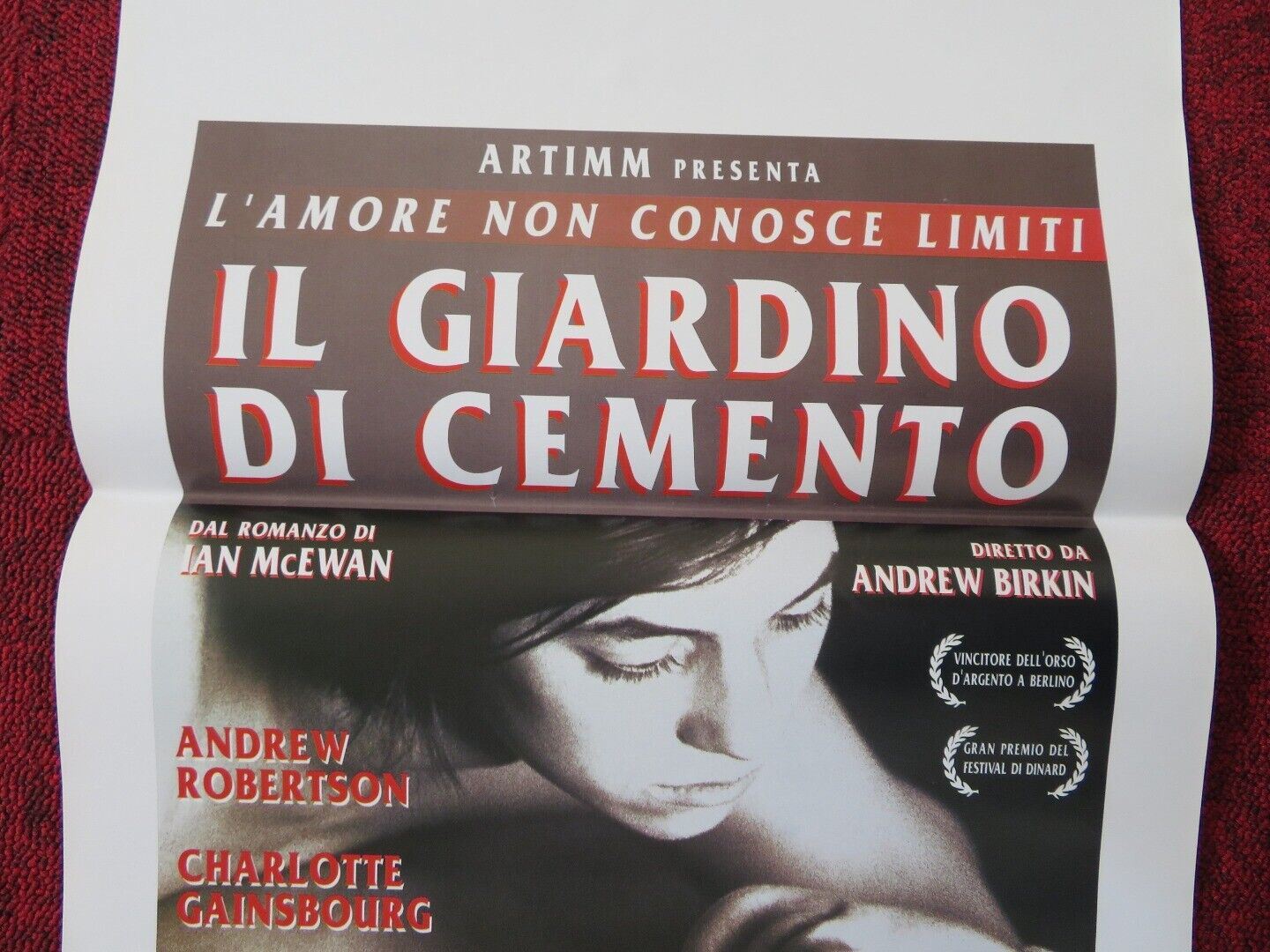 THE CEMENT GARDEN ITALIAN LOCANDINA (27.5"x13") POSTER ANDREW ROBERTSON 1993 Movie posters