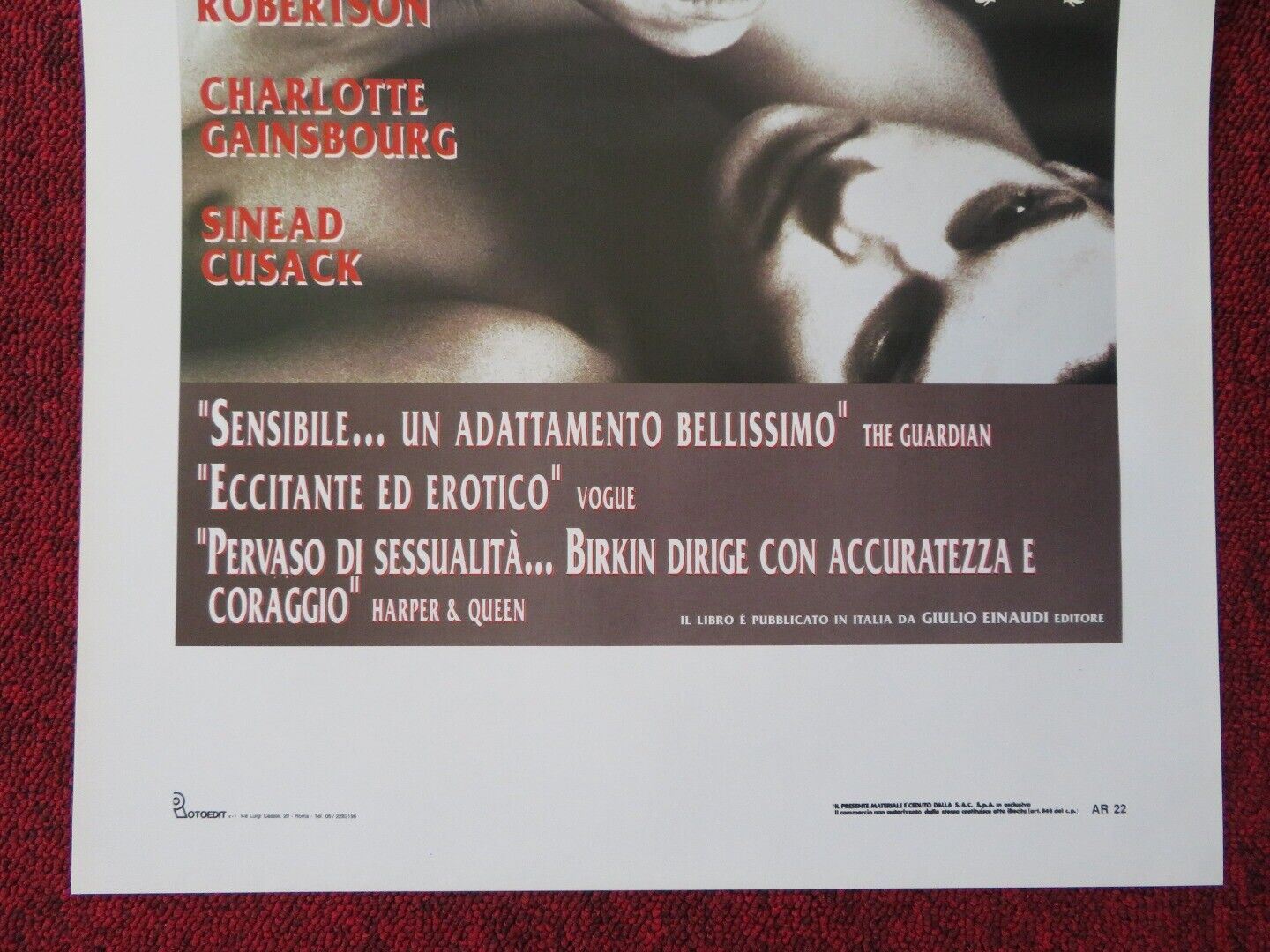 THE CEMENT GARDEN ITALIAN LOCANDINA (27.5"x13") POSTER ANDREW ROBERTSON 1993 Movie posters