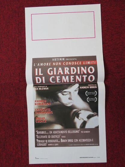 THE CEMENT GARDEN ITALIAN LOCANDINA (27.5"x13") POSTER ANDREW ROBERTSON 1993 Movie posters