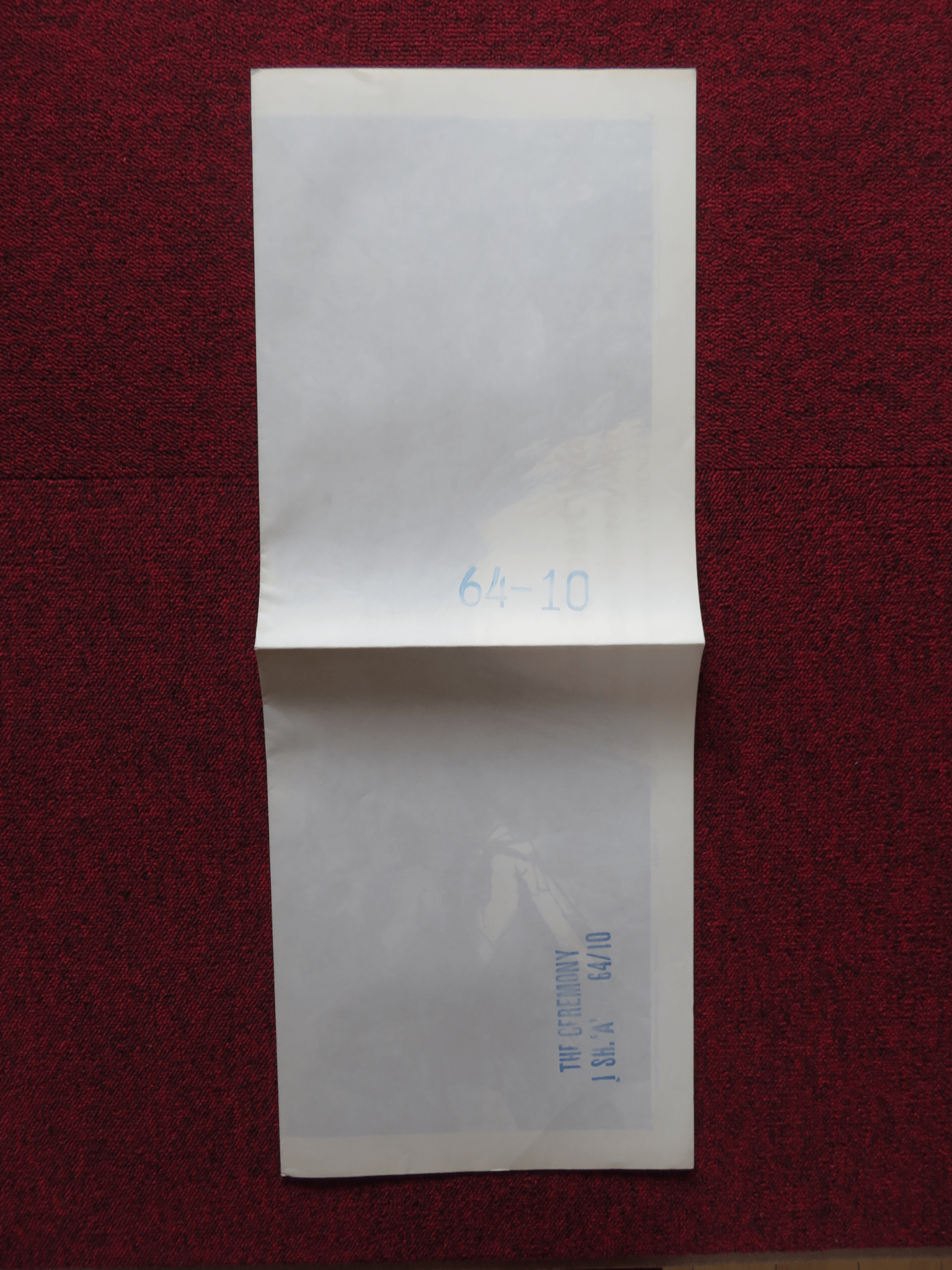 THE CEREMONY - STYLE A FOLDED US ONE SHEET POSTER LAURENCE HARVEY S. MILES 1963 Rendezvous Cinema Movie posters