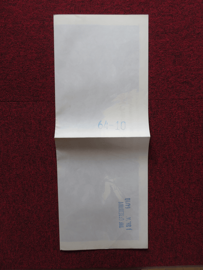 THE CEREMONY - STYLE A FOLDED US ONE SHEET POSTER LAURENCE HARVEY S. MILES 1963 Rendezvous Cinema Movie posters