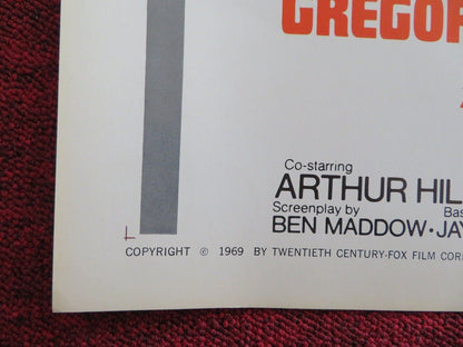 THE CHAIRMAN US HALF SHEET (22"x 28") POSTER GREGORY PECK ANNE HEYWOOD 1969 Movie posters