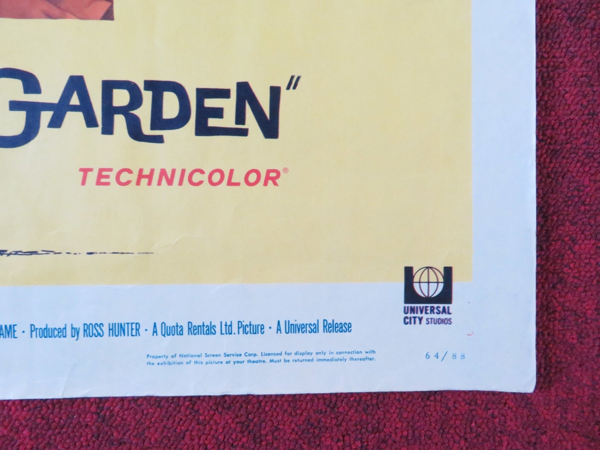 THE CHALK GARDEN HALF SHEET (22"x 28") POSTER DEBORAH KERR HAYLEY MILLS 1964 Rendezvous Cinema Movie posters